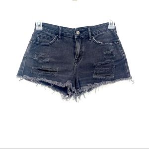 Pacsun  Distressed Denim High Rise Jean Shorts Size 25